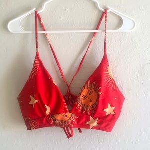 Sun & moon bikini top